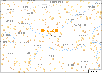 map of Brijezani