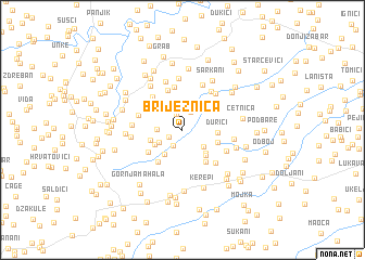 map of Briježnica