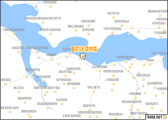 map of Brikama