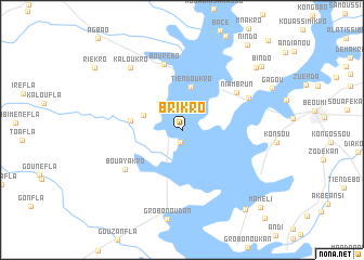 map of Brikro