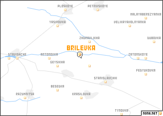 map of Brilëvka