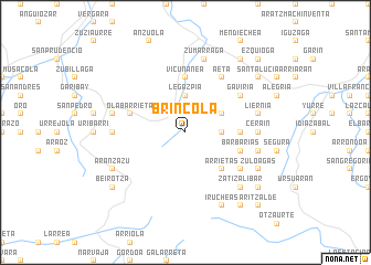 map of Bríncola