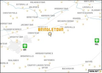 map of Brindletown
