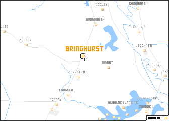 map of Bringhurst