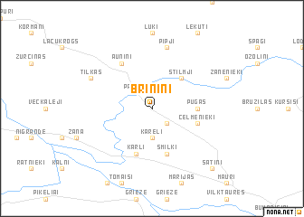 map of Briniņi