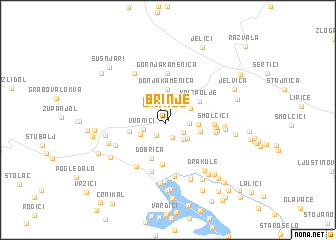 map of Brinje