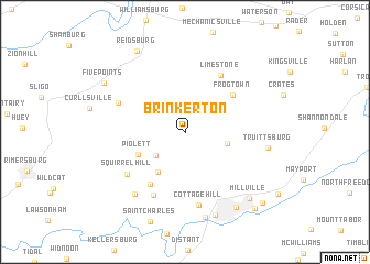 map of Brinkerton