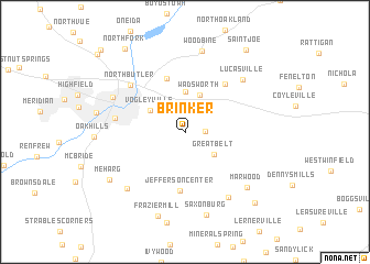 map of Brinker