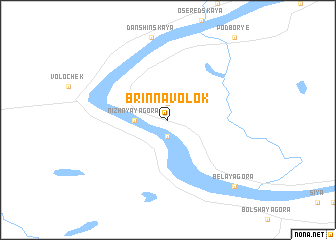 map of Brin-Navolok