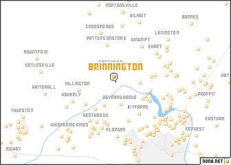 map of Brinnington