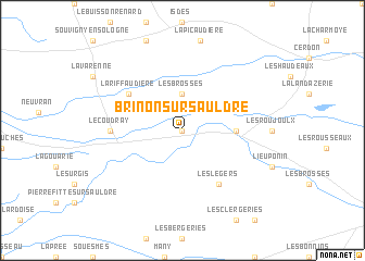 map of Brinon-sur-Sauldre