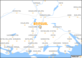 map of Brinsdal