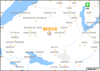 map of Brinzio