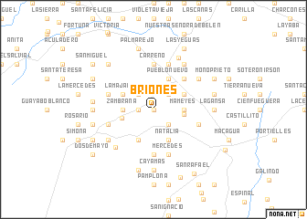 map of Briones