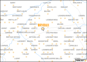 map of Brioux