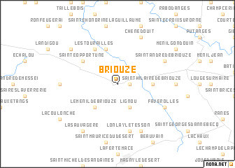 map of Briouze
