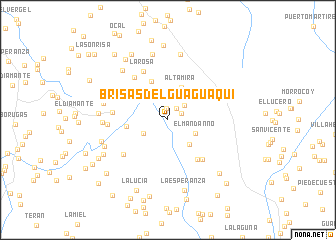 map of Brisas del Guaguaquí