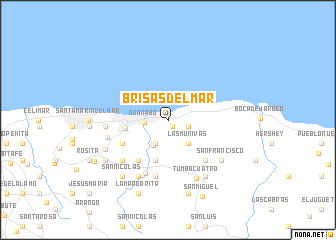 map of Brisas del Mar