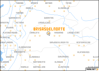 map of Brisas del Norte