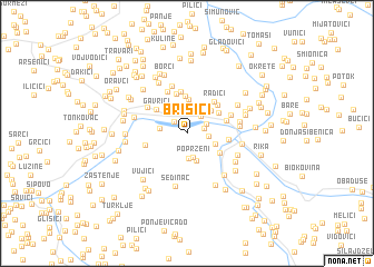 map of Brišići