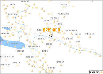 map of Briški Do