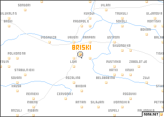 map of Brišķi