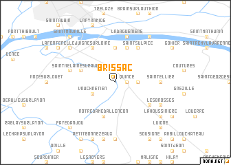 map of Brissac