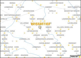 map of Brissantier