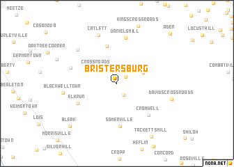 map of Bristersburg