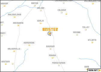 map of Brister