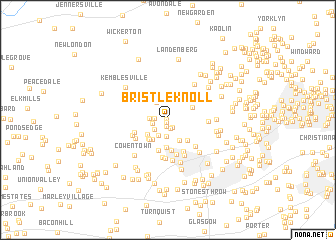 map of Bristle Knoll