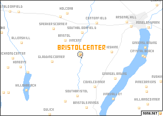 map of Bristol Center