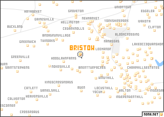 map of Bristow