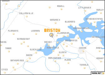 map of Bristow