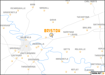 map of Bristow