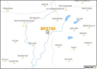 map of Bristow