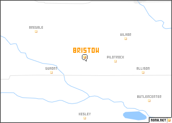map of Bristow