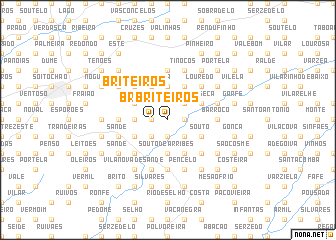 map of Briteiros