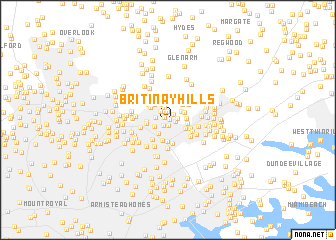 map of Britinay Hills