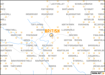 map of British