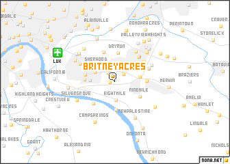 map of Britney Acres