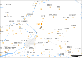 map of Britof