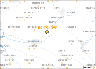 map of Britskoye