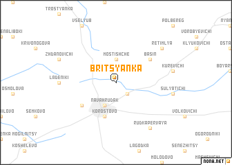 map of Britsyanka