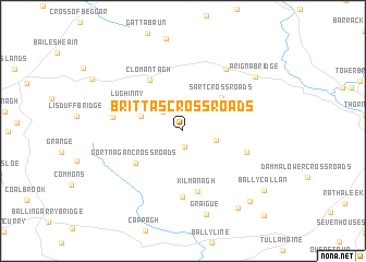 map of Brittas Cross Roads