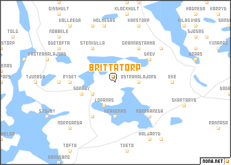 map of Brittatorp