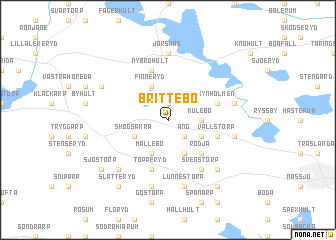 map of Brittebo