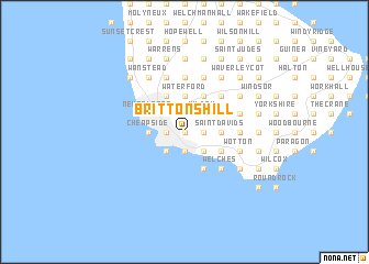 map of Brittons Hill