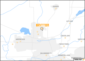 map of Britton