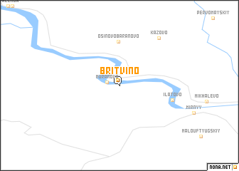 map of Britvino